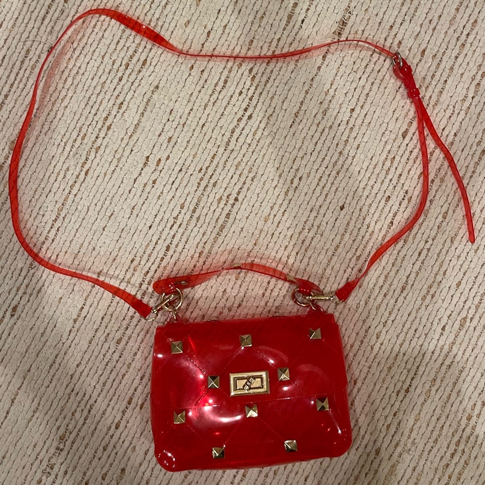 Clear crossbody handbag